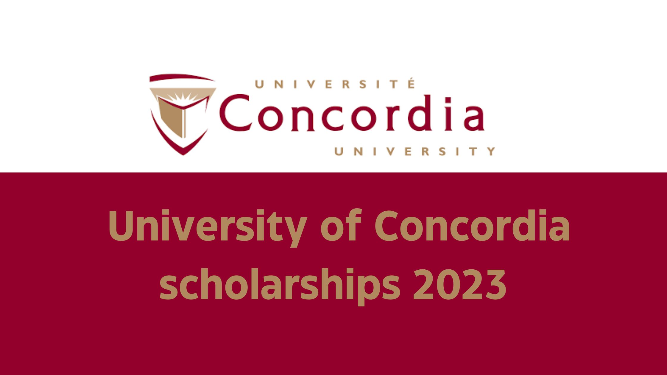 University of Concordia scholarships 2023