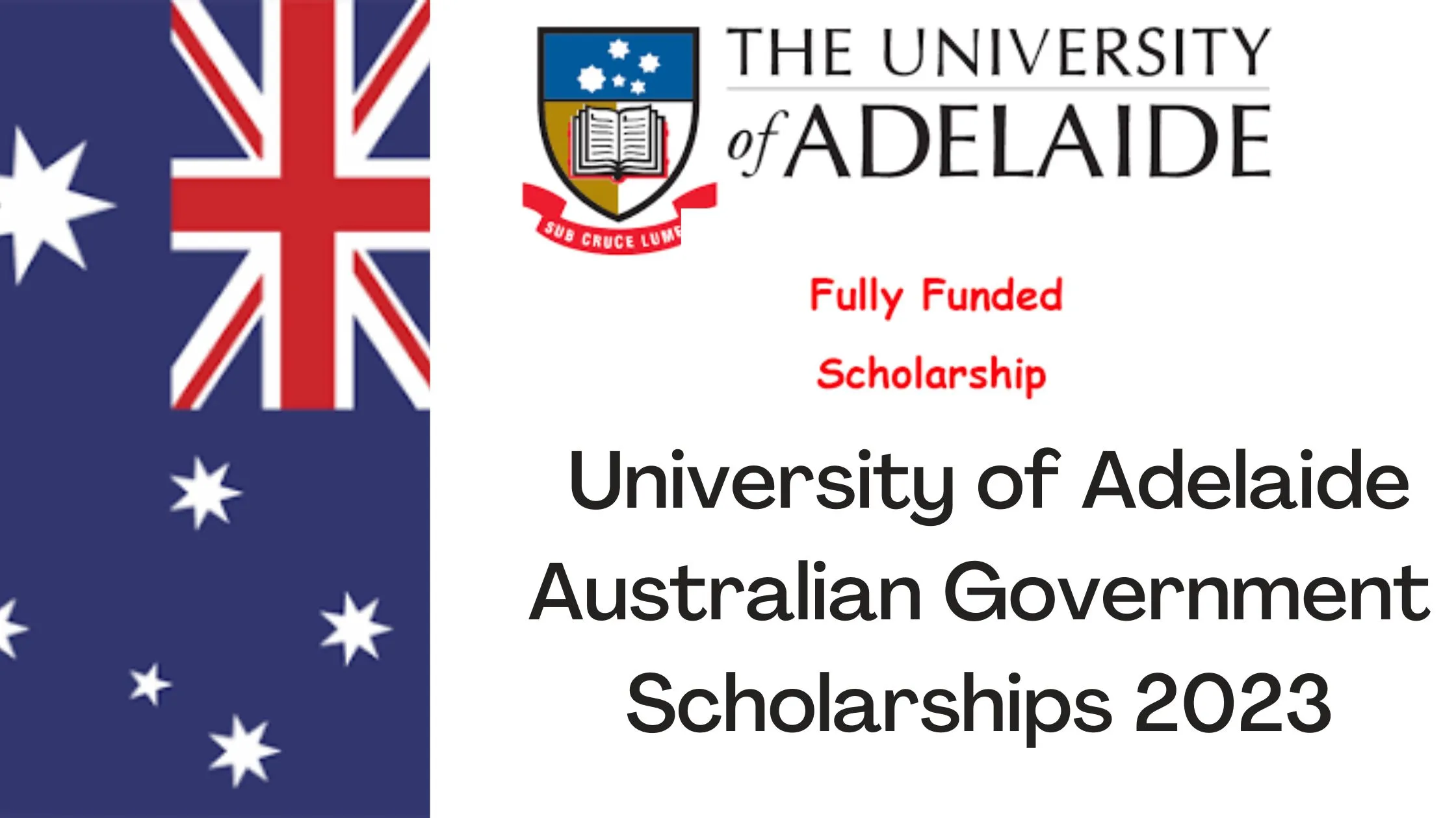 University of Adelaide Australian Government Scholarships 2023