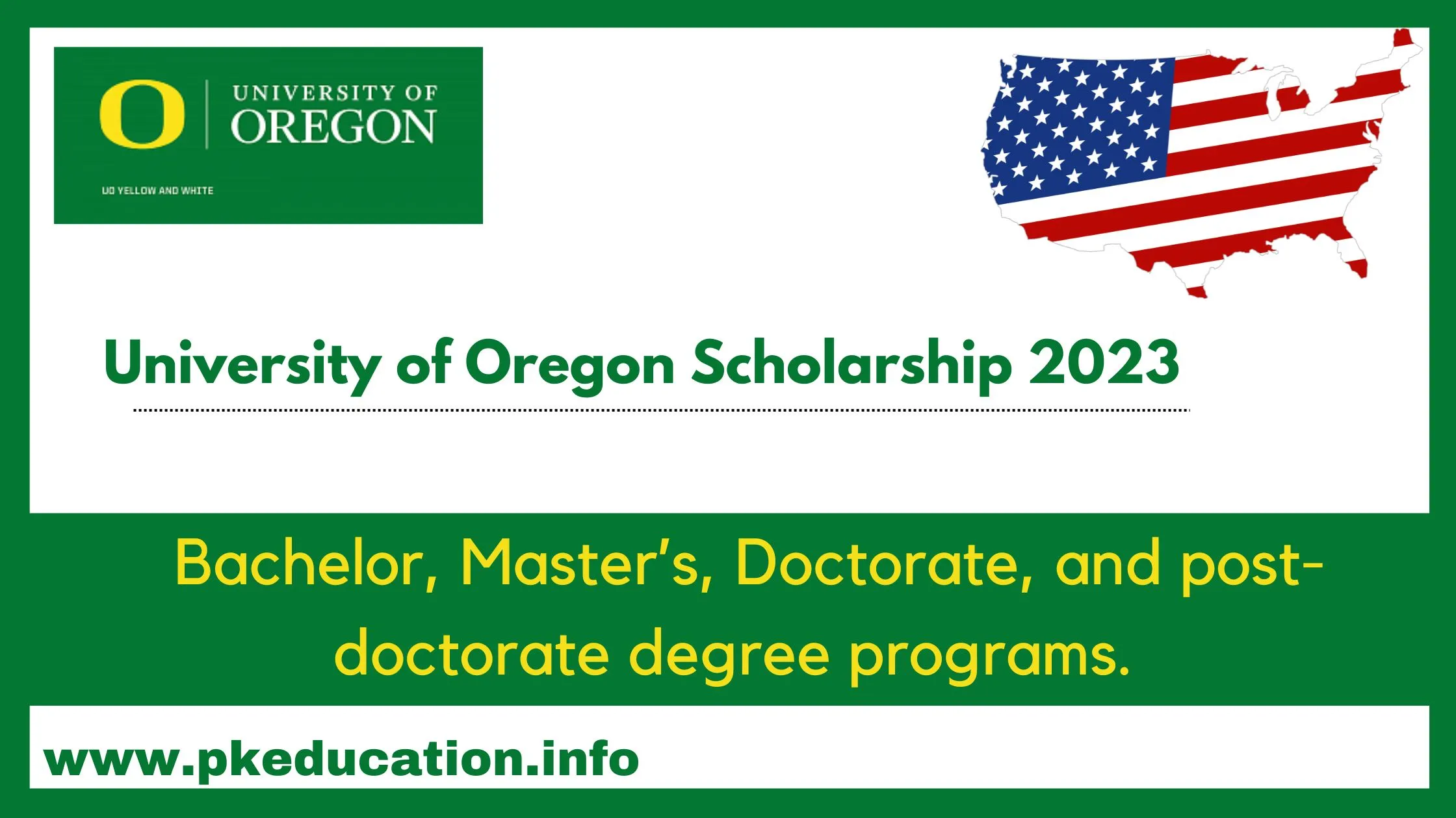 University of Oregon Scholarship 2023 in USA| Easy study