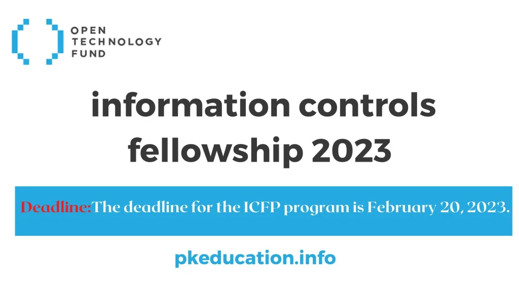 information controls fellowship 2023