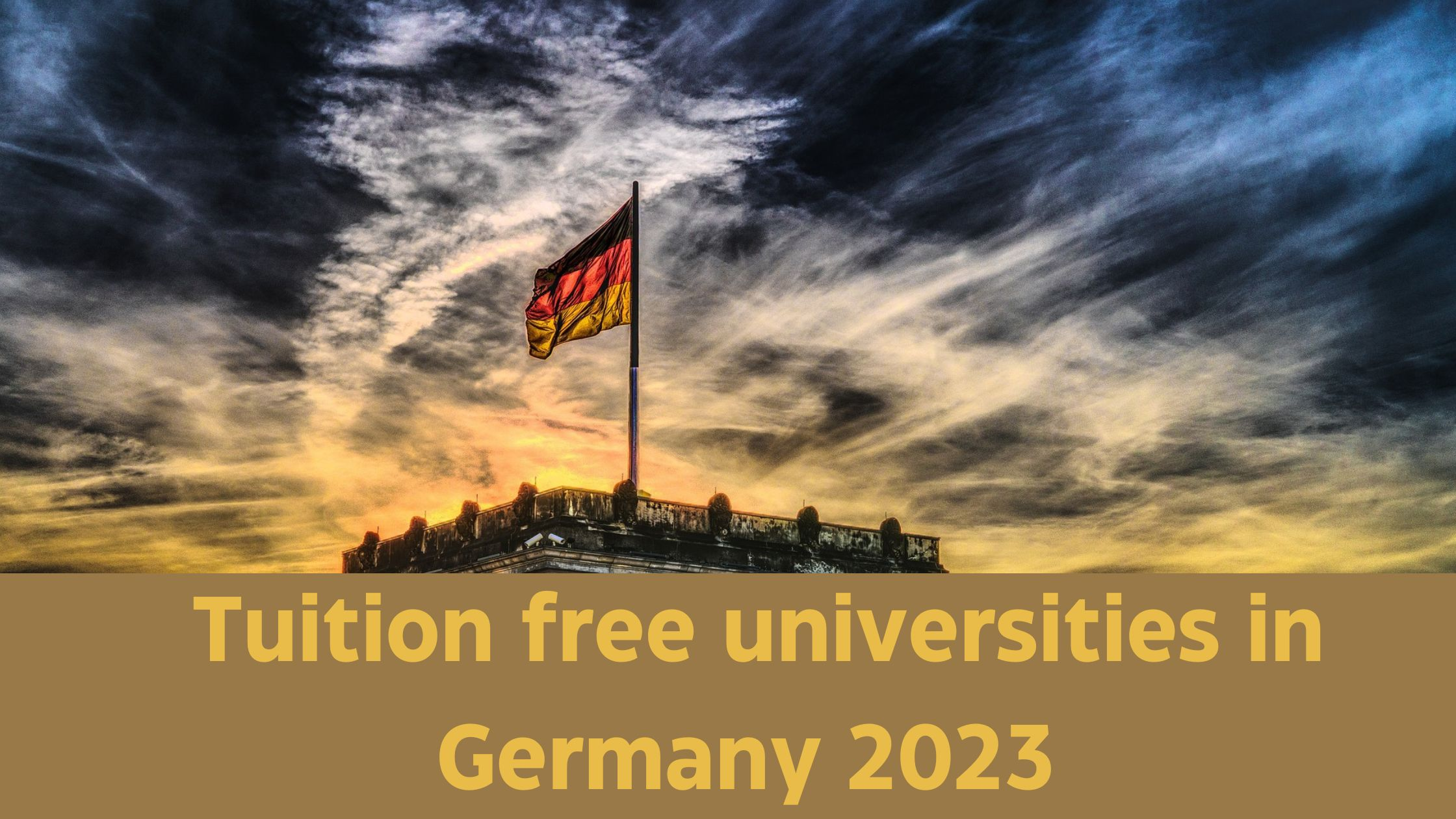 Tuition free universities in Germany 2023