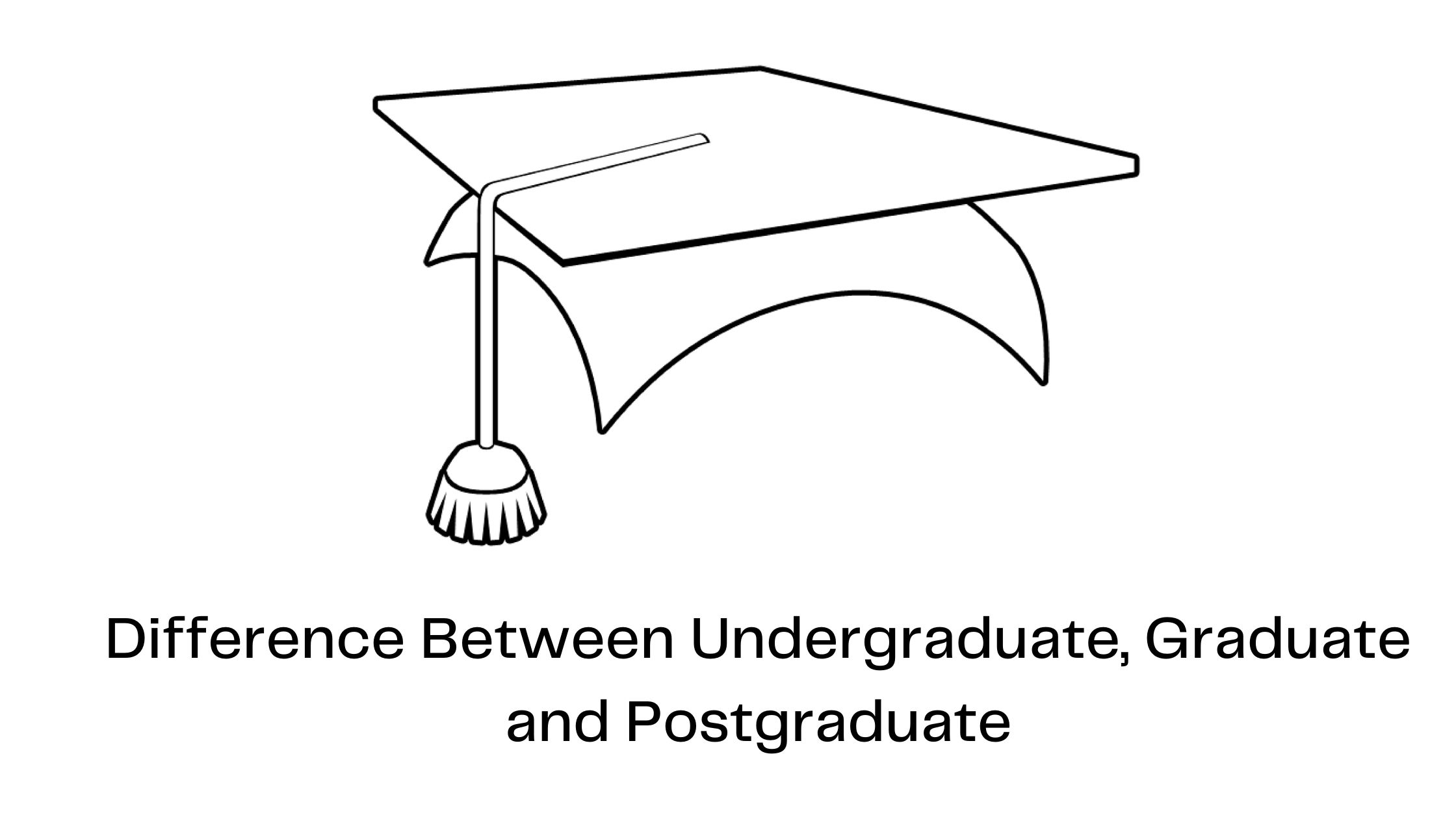 Difference Between Undergraduate, Graduate and Postgraduate