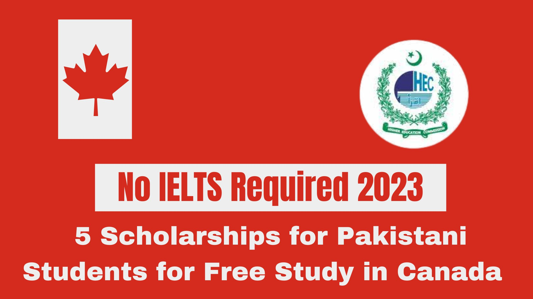 5 Scholarships for Pakistani Students for Free Study in Canada, No IELTS Required 2023