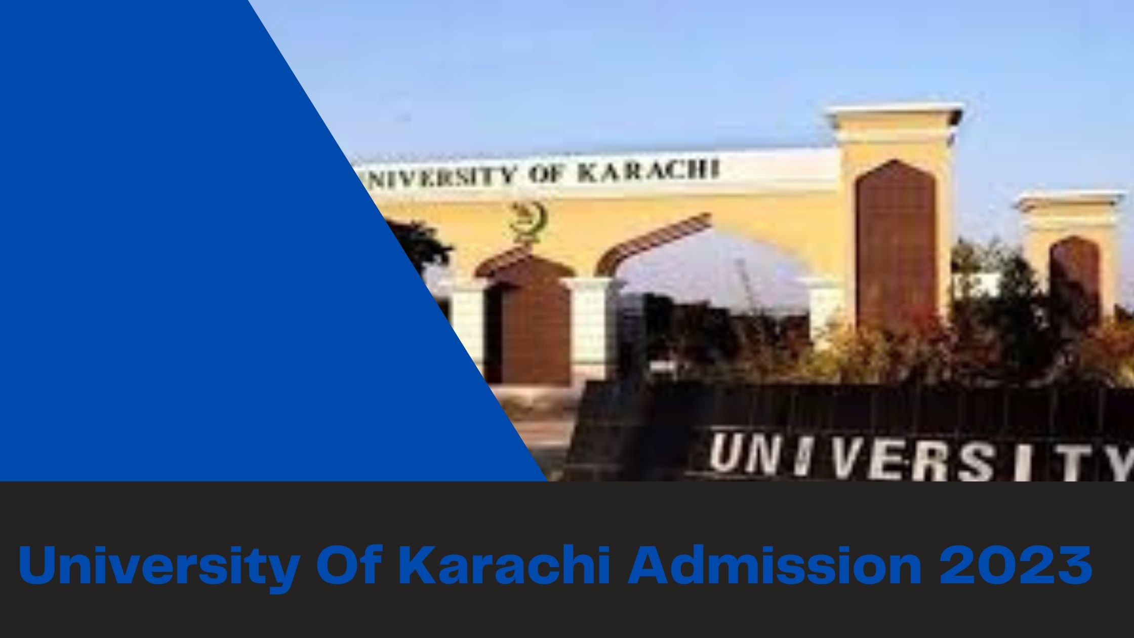 University Of Karachi Admission 2023